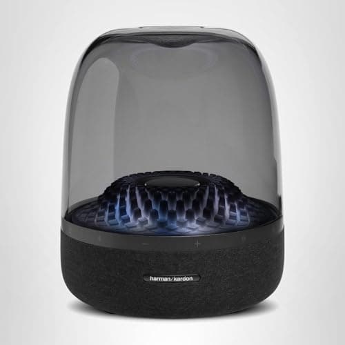Harman Kardon Aura Studio 4 - Bluetooth Home Speaker - Superior Sound Performance - 5 Diamond-Effect Lighting Themes - Made with Recycled Materials 9