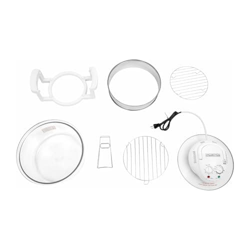 Air Fryer Oven, 17L/17.96QT Large Capacity w/ 360° View & Halogen Heating, 1400W Rapid Air Circulation for Even Cooking, 7-in-1 Airfryer Toaster Oven Combo with Digital Knobs, Non-Stick & Easy Clean 8