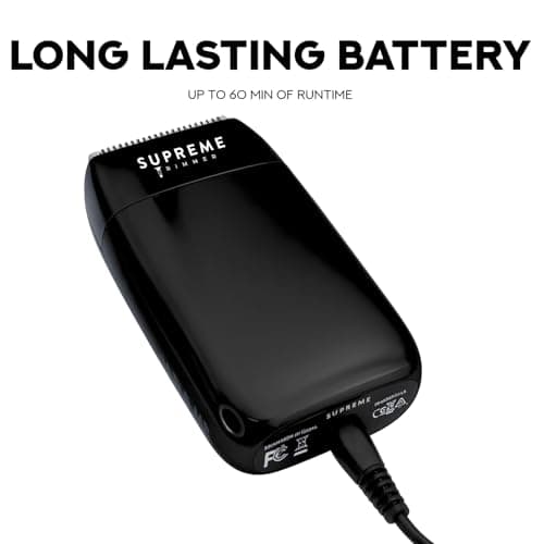 Supreme Trimmer Crunch Lite STF600 | Professional Double Foil Shaver for Men | Cordless & Corded, 60 Min Runtime, Hidden LED Display | Barber Face & Head Finishing Razor 5