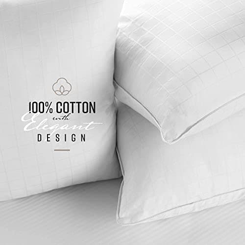 Sobel Westex Queen Size - Sobella Side Sleeper Bed Pillow | 300 Thread Count, 100% Cotton Cover | Luxury Hotel & Resort Quality | Machine Washable Pillow for Sleeping 20 X 30 6