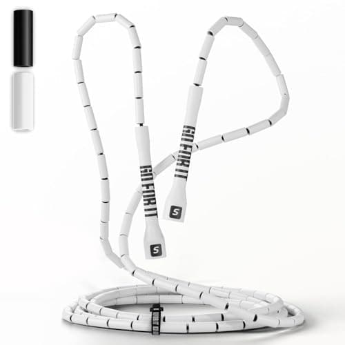 Sportbit Elite Beaded Jump Rope – Adjustable for Kids & Adults, Durable Fitness Skipping Rope for Cardio, Gym, Home & Outdoor Workouts