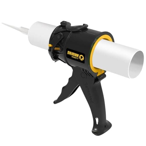 SILIGUN™ Gen-3 Compact Caulking Gun - No Drip Caulk Gun - Patented Design - Lightweight ABS Frame - Works with All 10 oz Tubes