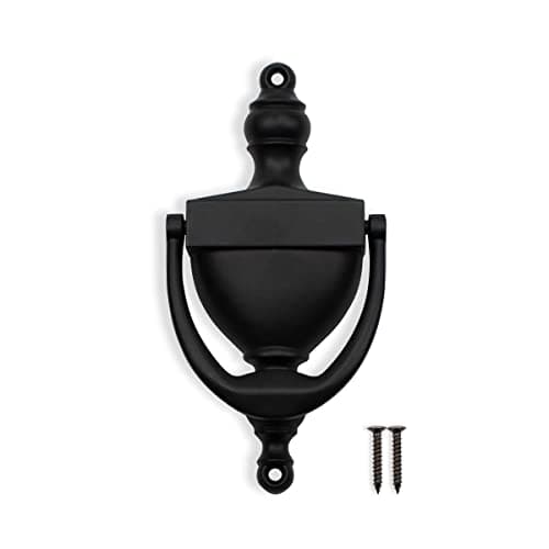 SANATO Black Door Knocker Hardware Door Knockers for Front Door, 6.2 inch Height (6.2" Height, Nickel)