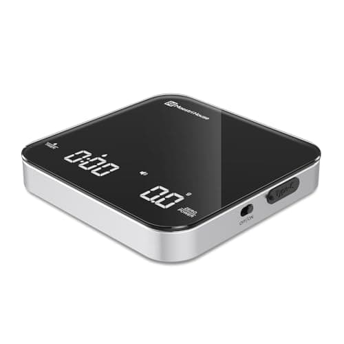 Maestri House Mini Coffee Scale with Timer, USB-C Rechargeable Espresso Scale, 2kg/0.1g Accurate Scale for Espresso and Pour-Over Coffee, Portable Digital Kitchen Scale with Auto Timer (Black&Silver) 8