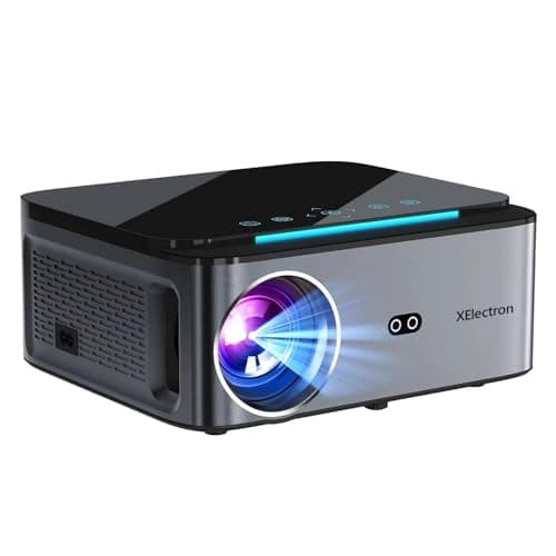 XElectron iProjector 2 Plus Smart Android Projector with WiFi and Bluetooth 300 inch Display, Auto Focus & Keystone | Native 1080P Resolution, 4K Support, 20000 Lumens, Portable, Outdoor