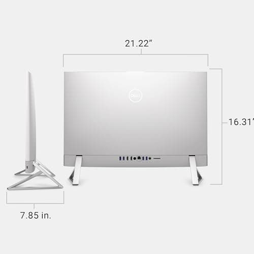 Dell 24 All-in-One Desktop ec24250-23.8-inch FHD Display, Intel Core 3 Processor 100U, Intel Graphics, 8GB DDR5 RAM, 512GB SSD, Windows 11 Home, Onsite Service+6 Months Retail Migrate - White 7