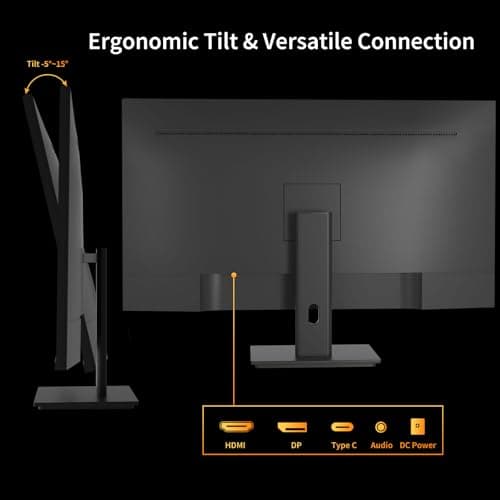 Pisichen Touchscreen Monitor 27 Inch 2K 100Hz Gaming Monitor, QHD 2560x1440 IPS PC Monitor, 10-Point Multi Touch Screen Computer Monitor, USBC HDMI VGA Ports, Built-in Speakers 7