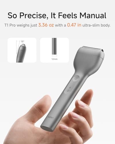 Laifen T1 Pro 1-Blade Electric Shaver, High-Speed 12,000 Cuts/Min, Long Hair Trimmer with 3 Guards, for Sparse Beard & Daily Styling, Wet & Dry, IPX7 Waterproof Razor (Space Gray) 5