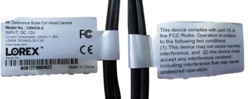 Lorex Indoor/Outdoor 4K Ultra HD Smart Deterrence CVI Wired Add-On Bullet Security Camera | Color & IR Night Vision | Dual Warning LED Lights | Siren | Built-in Speaker | IP67 | White 10