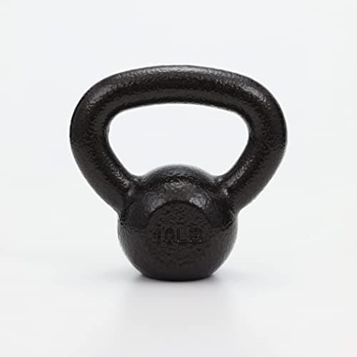 Amazon Basics Cast Iron Kettlebell for Strength Training, Wide Handle, 40 Pounds, Black 5