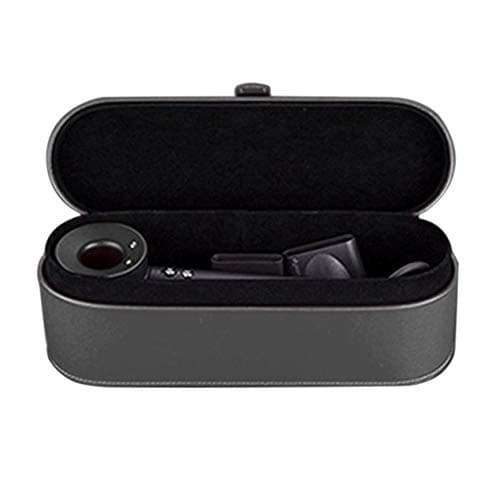 Meijunter (Black) PU Leather Hard Case Compatible with Dyson Supersonic Hair Dryer,Travel Portable Case Cover Bag Storage for Hair Dryer 2