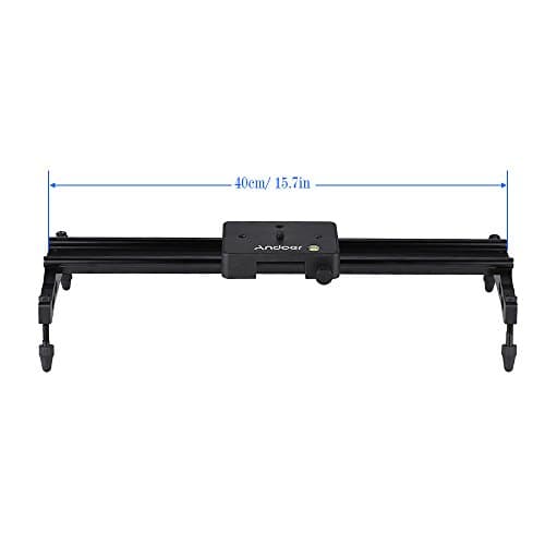 Andoer 40cm Camera Slider Track Stabilizer Rail compatible with Nikon Canon Sony, Max. Load 6kg/ 1.3lb 8