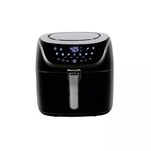 Power-XL Vortex Pro Air Fryer 8 Quart, 1700W, Nonstick Coating, Dishwasher-Safe, Built-in Food Dehydrator, Automatic Shut-Off, LED Touchscreen, 10 Presets, XL Kitchen Appliances