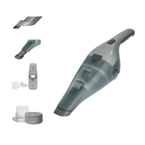 BLACK+DECKER dustbuster Handheld Vacuum, 8V Cordless, Hand Vacuum for Quick Cleanup with Crevice Tool and Washable Filter (HNVC220BCZ01)