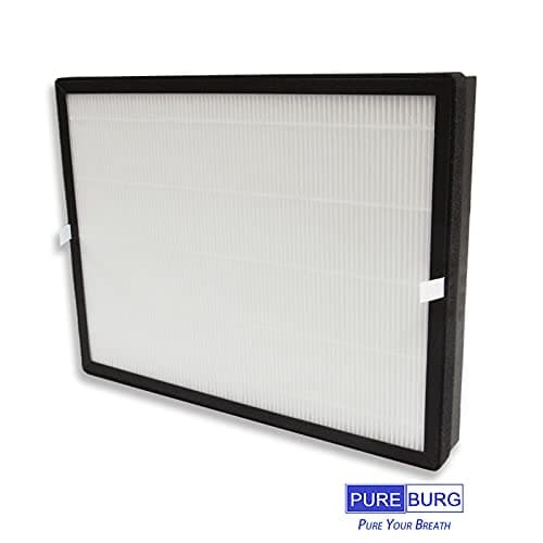 PUREBURG Replacement Filter Compatible with TaoTronics TT-AP007 Air Purifier,2-Pack H13 HEPA Activated Carbon 2-in-1 4-Stage Filtration Air Clean Dust VOCs 6