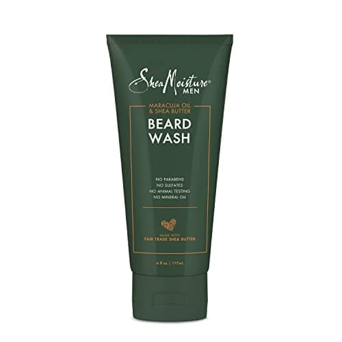 SheaMoisture Beard Wash for Full Beards - Maracuja Oil & Shea Butter to Deep Clean and Refresh - 6 oz