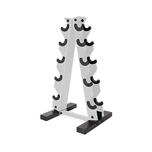 WF Athletic Supply Dumbbell Rack, 5-Tier A-Frame Dumbbell Rack for Dumbbell Storage, Color Options Available in Black/White/Green/Yellow/Red/Pink/Orange & Blue