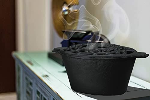 Fire Beauty Woodstove Steamer Stove Humidifier Cast Iron Lattice Top Rust Resistant 2.3 Quart Capacity (chicken) 9