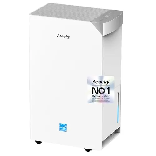 74 Pint/D Energy Star Dehumidifier, AEOCKY #1 Dehumidifier Brand Verified by Stackline, 4500 Sq.Ft Compressor Dehumidifiers with Drain Hose, for Basement, Bedroom, Home, Bathroom, Garage, Large Room