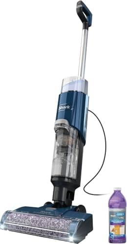 SHARK WD101 HydroVac XL 3-in-1 Vacuum, Mop & Self-Cleaning System for Multi-Surface Cleaning, Perfect Hardwood, Tile, Marble, Area Rug More, Corded, Navy (Renewed)