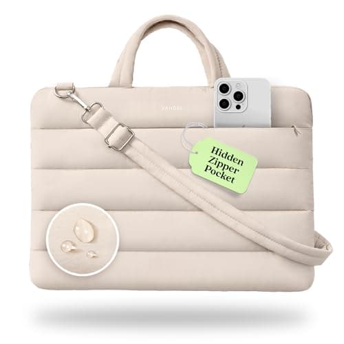 Vandel 15-16 inch Laptop Carrying Case Sleeve with Strap, Shoulder Bag with Handle, 16 in Laptop Computer Bag for Women, MacBook Air 15 Inch Carrying Case, MacBook Pro 16, 15.6 in HP, Dell Messenger