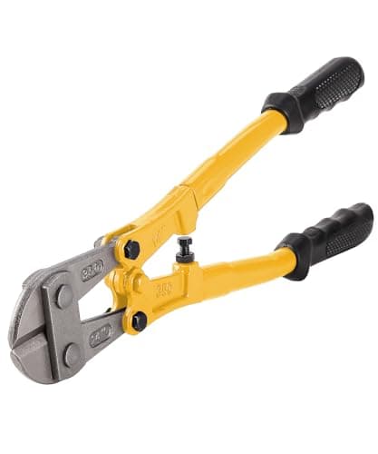 Bates- Bolt Cutter, 14", Yellow, Chain Lock Cutter Heavy Duty, Bolt Cutters Heavy Duty for Locks, Screw Cutter, Chain Link Fence Cutter, Bolt and Wire Cutter, Chain Lock Cutters, Bolt Cutter Tool