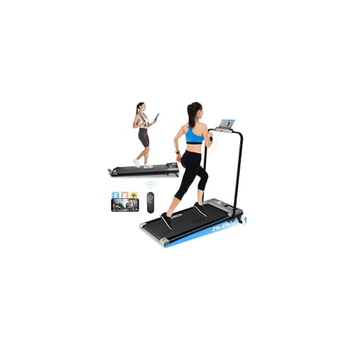 HOWHAI Walking Pad Treadmill with Incline, 2 in 1 Foldable Under Desk Treadmills for Home/Office, Portable Treadmill with App, Remote Control & LED Display (300lbs Capacity)