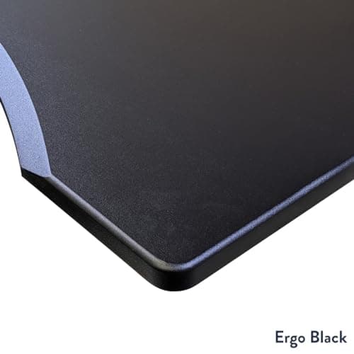 Desky Dual Ergo Edge Electric Standing Desk – 72 x 30 inch Sit Stand Table with Curved Front, Height Adjustable with Cable Management & Memory Presets – Dark Bamboo 9