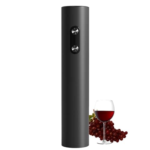 COKUNST Electric Wine Opener, Automatic Corkscrews Wine Bottles Openers, Battery Operated Reusable Wine Remover for Wine Lover Gift Home Kitchen Party, Black