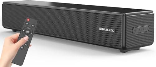 2.0 CH Dolby Digital Sound Bar - Bluetooth Home Theater Speaker with HDMI ARC, Optical, Aux for Smart TV, Gaming, PC & Projector, Compact Speaker Bar with 3D Surround Sound Home Theater Soundbar