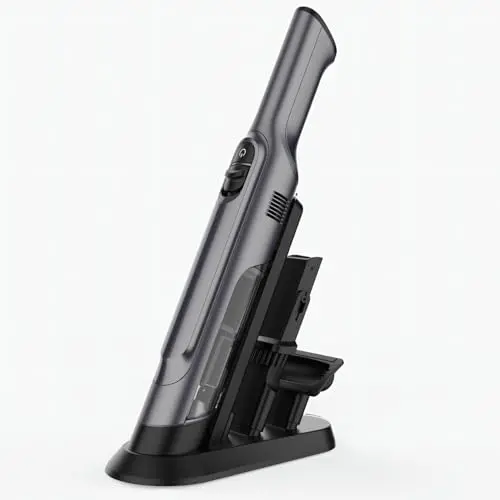PROMOMO Handheld Vacuum Cordless, Lightweight 1.4lb with Powerful Suction, Charging Dock, Single Touch Empty and Detachable Dust Cup