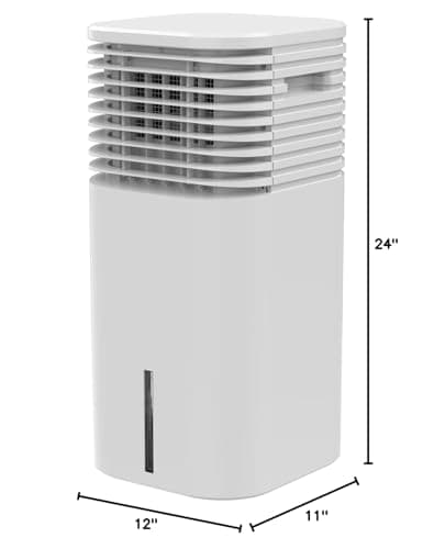 CENSTECH 4-IN-1 Portable Air Conditioners, Evaporative Air Cooler w/4 Modes & 3 Speeds, 15H Timer for Smart Auto-off, 2-Gal Tank for 20H Cooling,17FT Remote,No Hose Needed,120°Oscillating Swamp Cooler 9