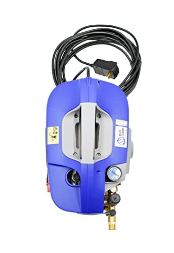 AR Blue Clean Pro, AR613 Pressure Washer, 1900PSI, 2.2GPM,18AMP. Built-in Suction System, Induction Motor, Pressure Gauge & Unloader, Total Stop System, Metal Lance, Adjustable Nozzle, 25' Hose. 47lbs 5