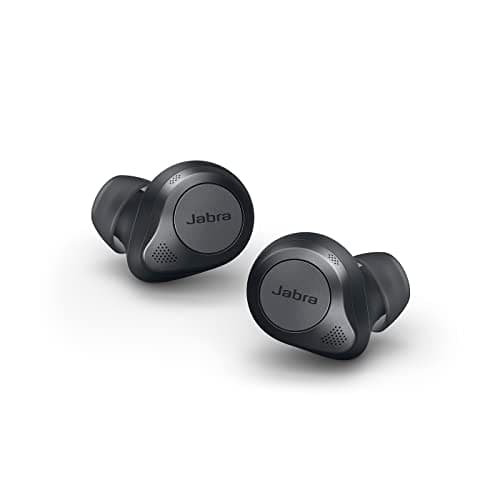 Jabra Elite 85t True Wireless Bluetooth Earbuds, Grey – Advanced Noise-Cancelling Earbuds for Calls & Music with Charging Case and 2 Wireless Charging Pads