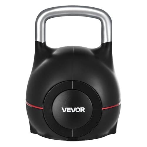 VEVOR Kettlebell, Adjustable Kettlebell with 7 Weight Levels (5, 11.5, 18, 24.5, 31, 37.5, 44 lbs), Die-Cast Aluminum and ABS Material, for Grip Strength Training, Full-body Workout & Cross-Training 10