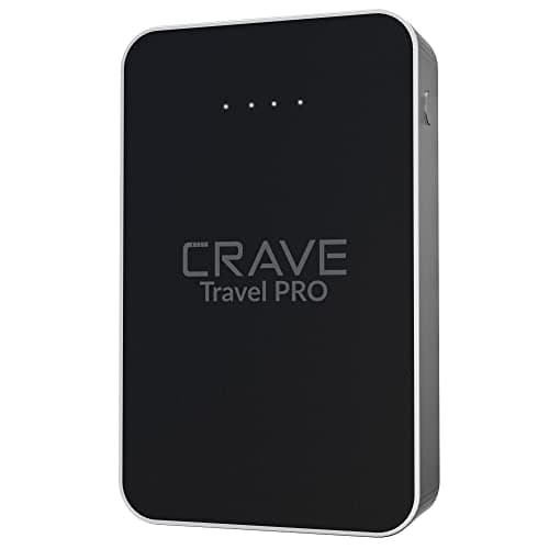 Crave Travel PRO Power Bank with 13400 mAh [Quick Charge QC 3.0 USB + Type C with PD] Portable Battery Charger