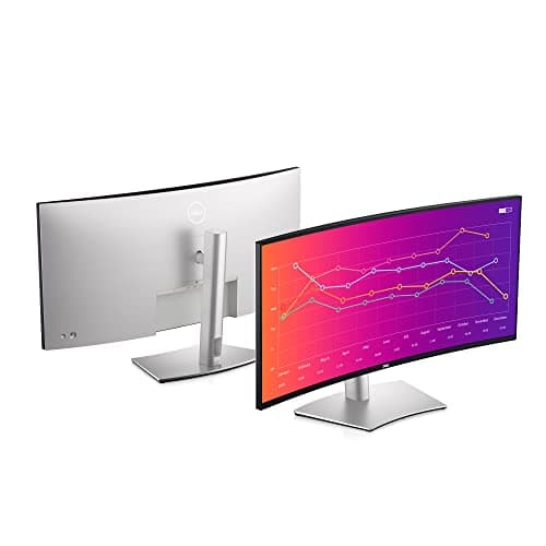 Dell U3821DW UltraSharp Curved USB-C Hub Monitor - 37.52-inch WQHD (3840 x 1600) 60Hz 2300R Curvature Display, 8ms Response time, USB-C/DP/HDMI/RJ-45, Height/Slant/Tilt/Swivel Adjustability - Silver 11