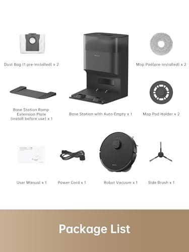 DREAME L10s Plus Self-Empty Robot Vacuum and Mop Combo, Hands-Free up to 90-Days of Dust, 7000Pa Suction, DuoScrub Mopping, 7mm Auto Lifting Mop, Auto-Empty Ideal for Pet Hair, Hard Floor and Carpet 7