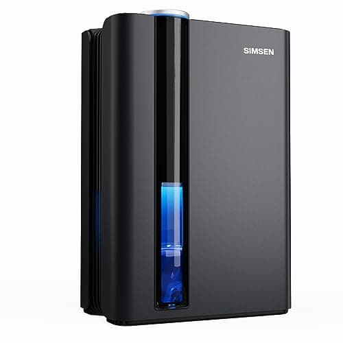 SIMSEN 95oz Dehumidifiers for Home, 800 sq ft Quiet Small Dehumidifier with Drain Hose, Dehumidifiers for Bedroom Bathroom Basements Closet RV (Black)