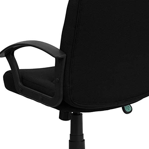 Flash Furniture Garver Mid-Back Black Fabric Executive Swivel Office Chair with Nylon Arms 7