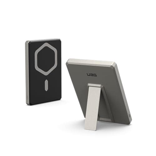 URBAN ARMOR GEAR UAG 5000mAh Power Bank SRGE 20W USB-C Slim Magnetic Wireless Portable Charger Fast Charging Battery Pack w/Kickstand Compatible with iPhone 17, Samsung Galaxy S25, Titanium