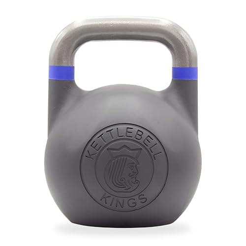 Kettlebell Kings Competition Kettlebell - 25 lb Cast Steel Weight for Strength Training - Durable, Smooth Grip Design for Fitness - Ergonomic Shape with Flat-Bottom for Workout, Gym and Home Exercise