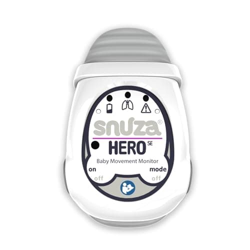 Snuza Hero Baby Movement Monitor with Patented Sensor Technology for Reliable Movement Monitoring and Alerts. No WiFi, Cords, or Sensor Pads, Portable and Easy to Set Up and Use.