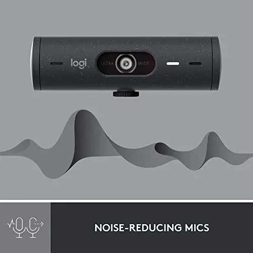 Logitech Brio 500 Full HD Webcam with Auto Light Correction, show Mode, Dual Noise Reduction Mics, Webcam Privacy Cover, Works with Microsoft Teams, Google Meet, Zoom, USB-C Cable, Streaming -Graphite 5