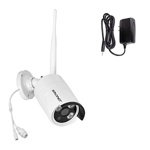 SMONET 3MP WiFi Security Camera with Power Adapter,Replacement and Extra Cameras for 3MP Wireless Security Camera System,Two Way Audio,Night Vision