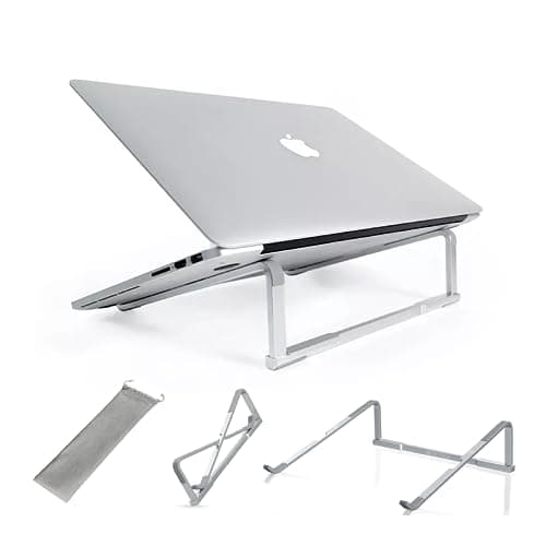 NIFTY TECH Portable Laptop Stand for 13"-18" Laptops, Anti-Slip Aluminium, Ideal for Gamers & Power Users