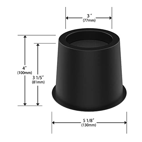 GooFurnit 4 Inches Bed Riser, Heavy Duty Bed Elevator 3000 LBS for Lifting Bed Sofa Furniture at Home Dorm College, 9 Pieces, Black 6