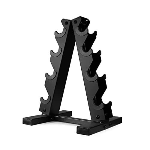 WF Athletic Supply Heavy Duty A-Frame Dumbbell Storage Rack, Steel Dumbbell Holder, Dumbbell Stand & Weight Racks for Home Gym Dumbbell Storage, RACK ONLY, Sizes Option Available