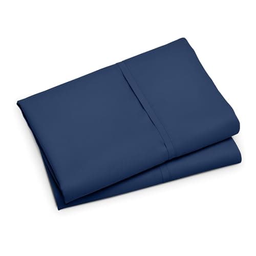 Bare Home Microfiber Pillow Cases - Standard/Queen Size Set of 2 - Cooling Pillowcases - Double Brushed - Dark Blue Pillowcases 2 Pack - Easy Care (Standard Pillowcase Set of 2, Dark Blue) 7