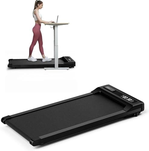 Walking Pad Treadmill Under Desk With Incline for Office Home, 265 lbs Capacity Portable Mini Treadmill, 2.5HP 2 in 1 Jogging With Remote Control, LED Display